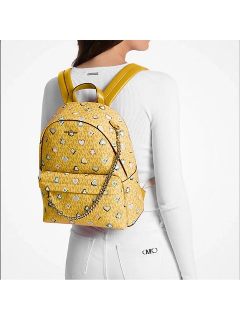 Michael Kors Slater Medium Printed Signature Logo Backpack